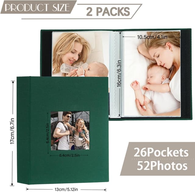 Detalle de Miaikoe 6x4 photo album, 50 pockets