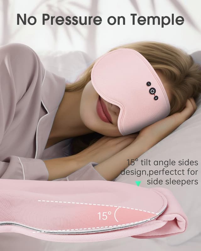 Detalle de MUSICOZY Sleep Mask Headphones (Bluetooth 5.4) with Bamboo Cotton Eye Mask