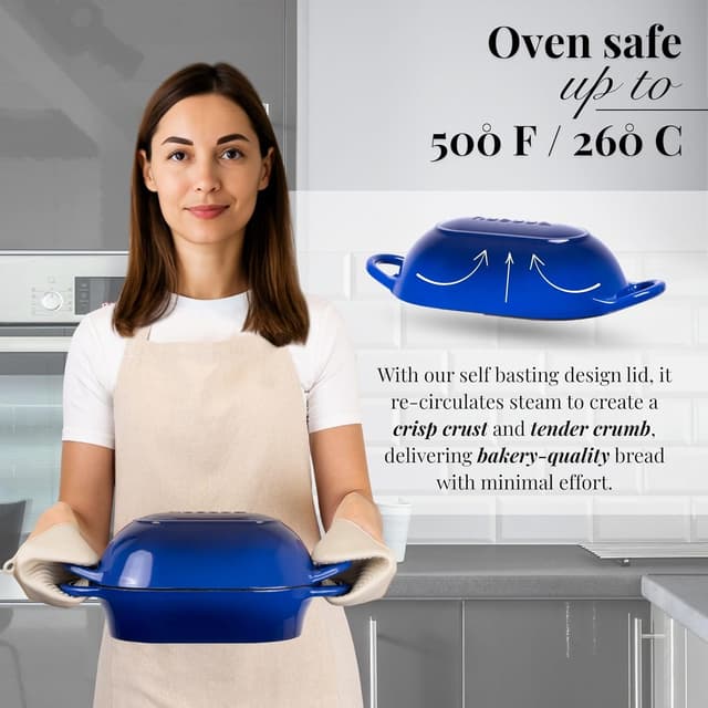 Detalle 1 de Nuovva Sourdough Dutch Oven 4 qt loaf pot