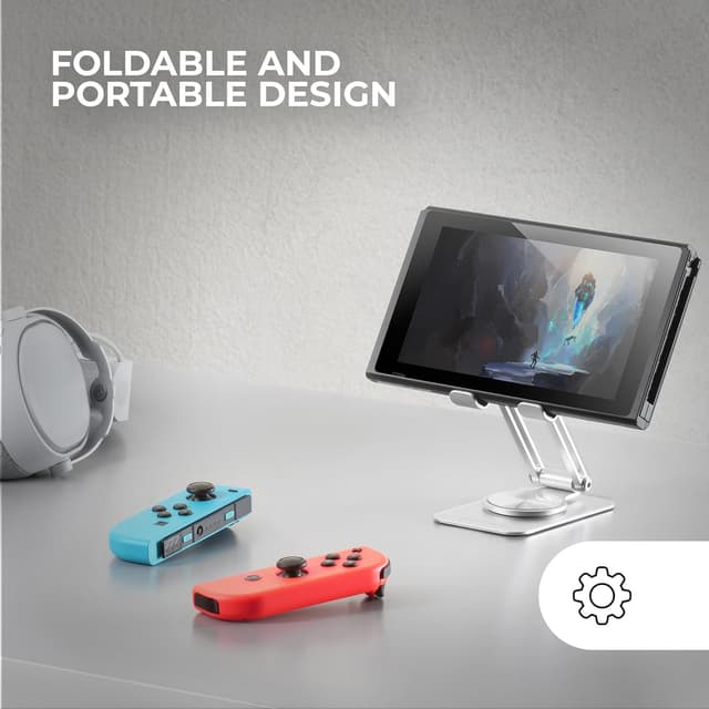 Detalle de Mars Gaming MA-RSS : support pliable pour smartphone avec rotation 360° et hauteur réglable