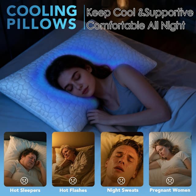 Detalle 1 de QUTOOL Cooling Pillow 2 Pack