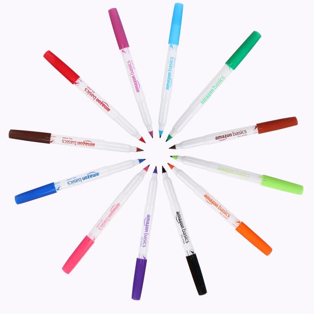 Detalle 2 de Amazon Basics Pennarelli lavagna 12 pezzi 🖊