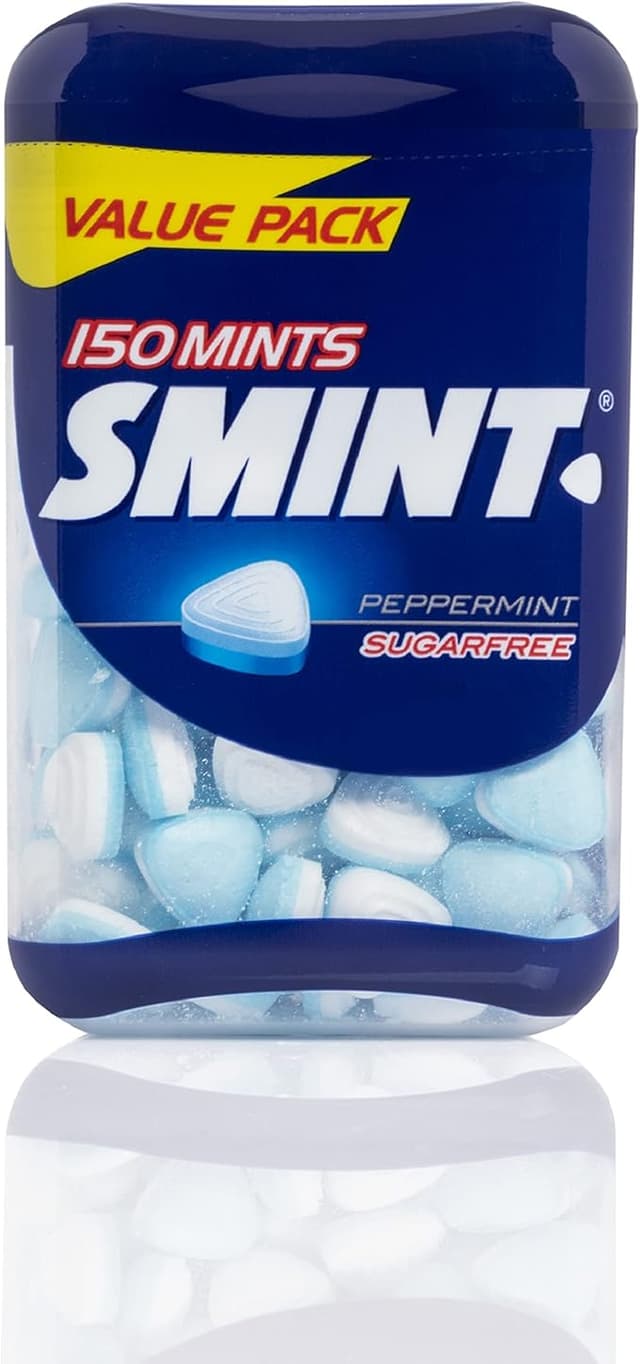 Detalle de Smint Bote Ahorro Menta y Caramelo Sin Azúcar 🍬 (8x150)