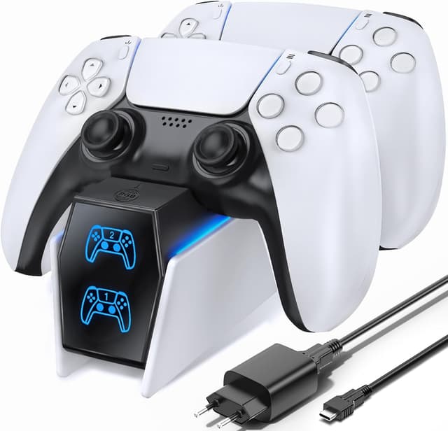 Detalle de OIVO Cargador Mando PS5 2H rápido 🔌