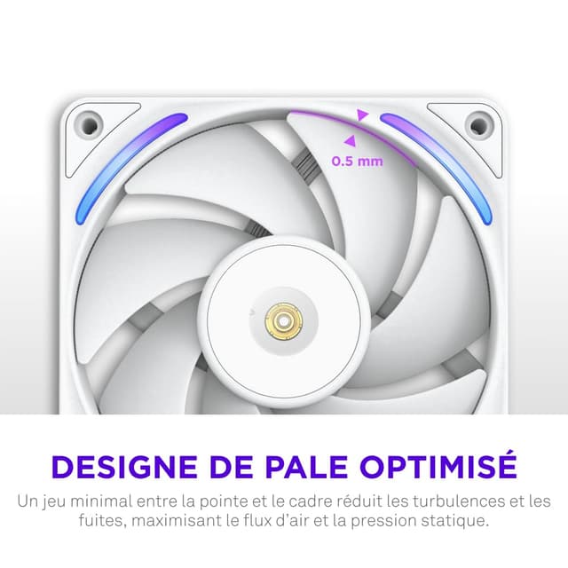 Detalle 2 de NZXT F120X ventilateur PC 120 mm PWM RGB