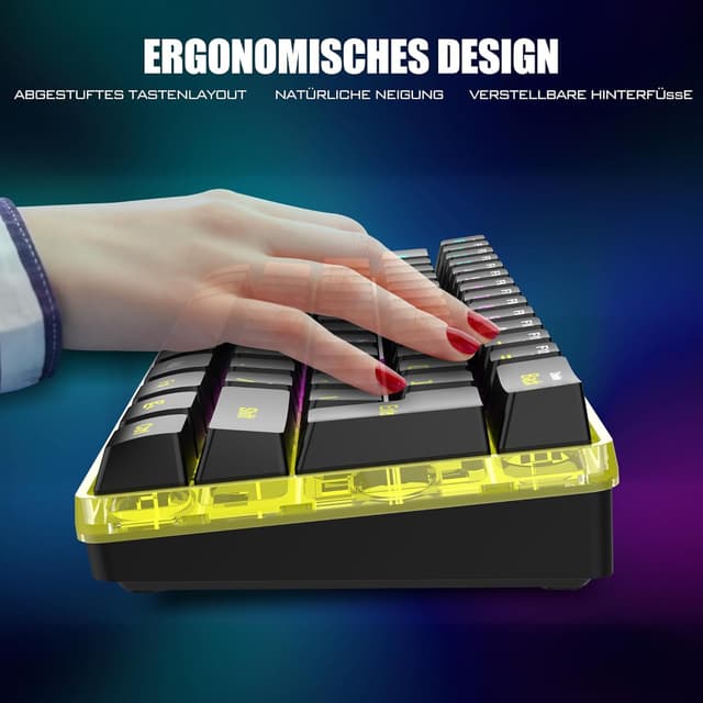 Thumbnail 4 de RedThunder K62 60% Kabelloses Tastatur ⌨