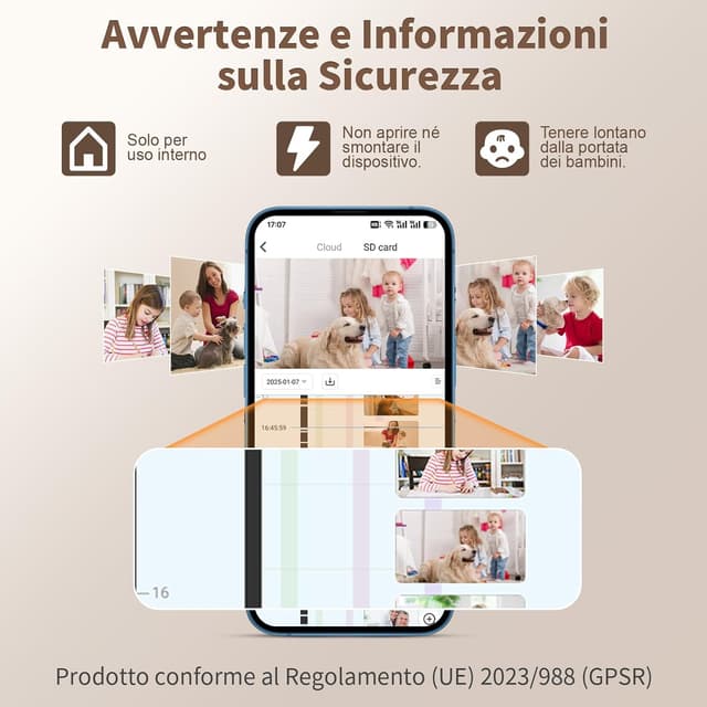 Detalle 2 de Telecamera interna 2K con AI