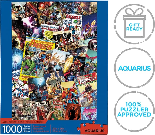 Thumbnail 6 de AQUARIUS Marvel Puzzle Cast 1000-Piece Jigsaw Puzzle (Glare-Free, Precision Fit)