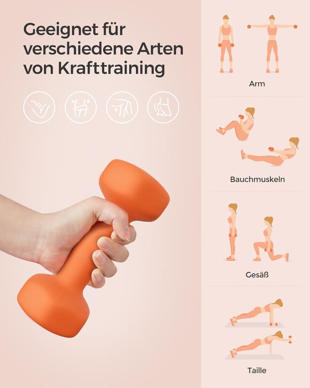 Thumbnail 3 de SONGMICS Hexagon Hanteln 2er Set Neopren