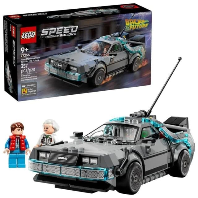 Detalle de LEGO Speed Champions Máquina del Tiempo de Regreso al Futuro 77256, 357 piezas