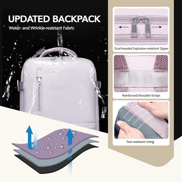 Detalle 2 de Xkdoai sac à dos cabine voyage 42x30x18