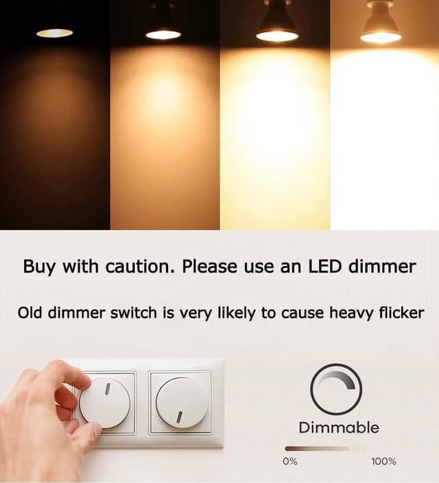 Detalle de Levidon GU10 LED bulbs 4.9W dimmable