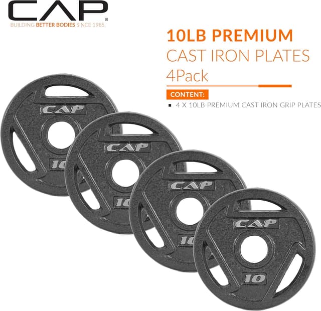 Detalle 2 de CAP Barbell 2-Inch Olympic Weight Plate 45 lb 🏋