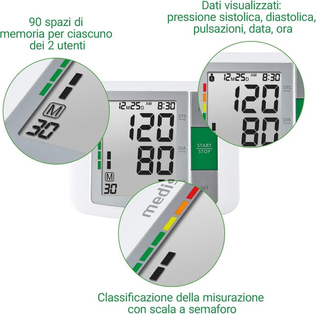 Thumbnail 3 de medisana BU 510 sfigmomanometro braccio 90 memorie