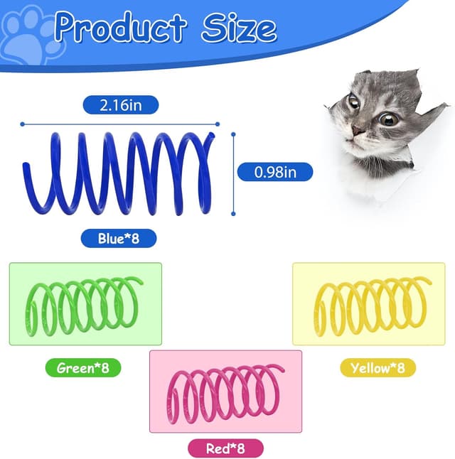 Thumbnail 1 de Andiker 32pc Cat Spring Toy Kit