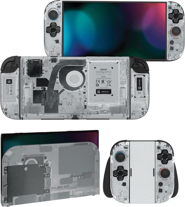 Detalle de playvital Full Set Protective Skins for Nintendo Switch 2 (Customized Vinyl Decal Wrap) with Dock & Hand Grips