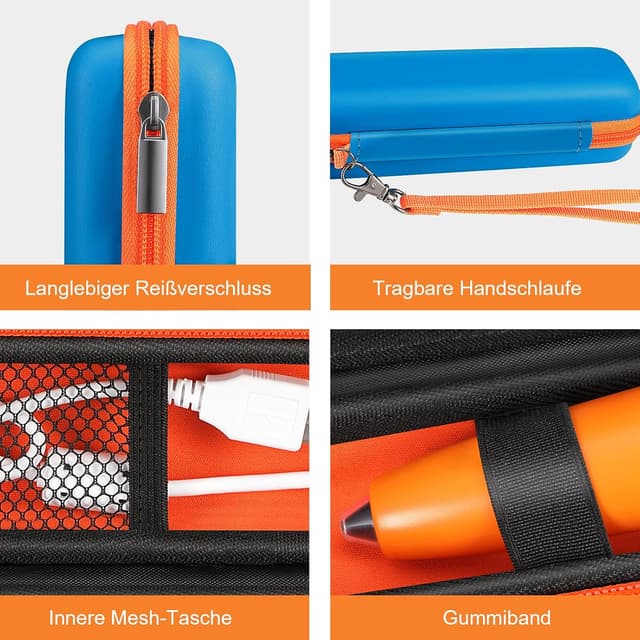 Detalle 2 de SITHON stoßfeste Hülle für Ravensburger tiptoi Stifte – Tasche mit Handschlaufe (blau)