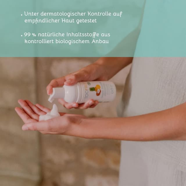 Thumbnail 3 de TOO FRUIT Reinigungsschaum Ananas-Kokosnuss für Kinder (100 ml) – sanfte Bio-Seife & Duschgel