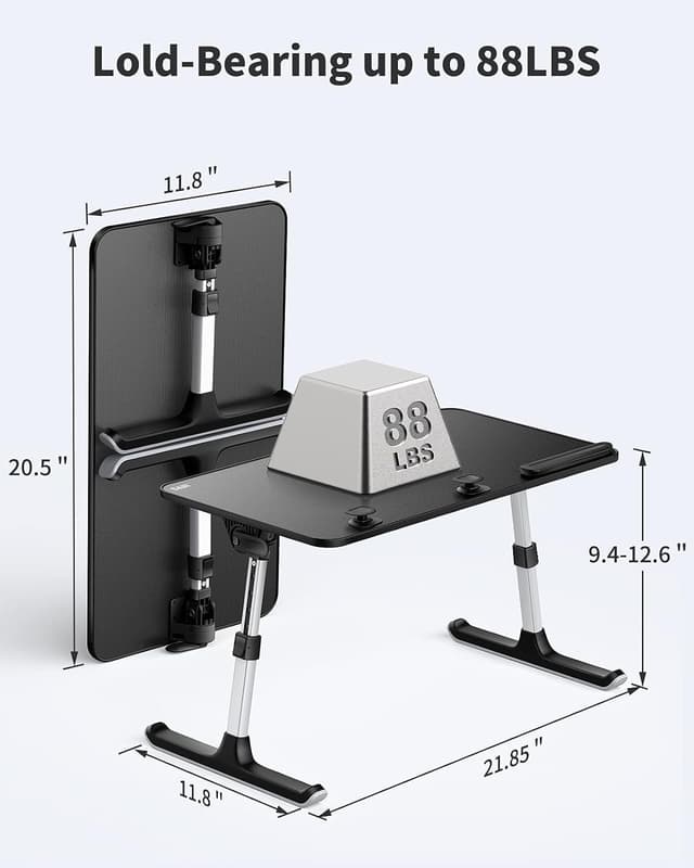 Detalle 1 de SAIJI Adjustable Laptop Stand 52x30cm
