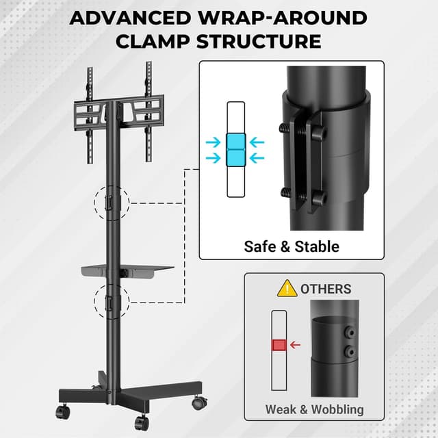 Thumbnail 4 de BONTEC TV Ständer höhenverstellbar 24–60"