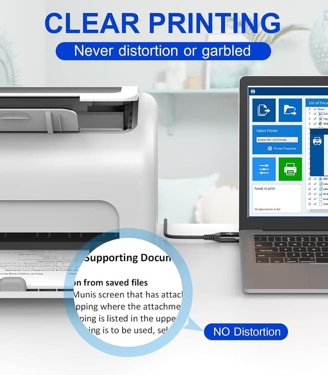 Thumbnail 5 de USB Druckerkabel 3 m Typ B USB 2.0