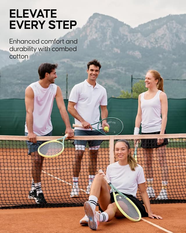 Detalle de Danish Endurance tennis crew socks 3 pack