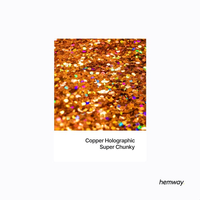 Detalle de Hemway Resin Glitter Copper Holographic 100g