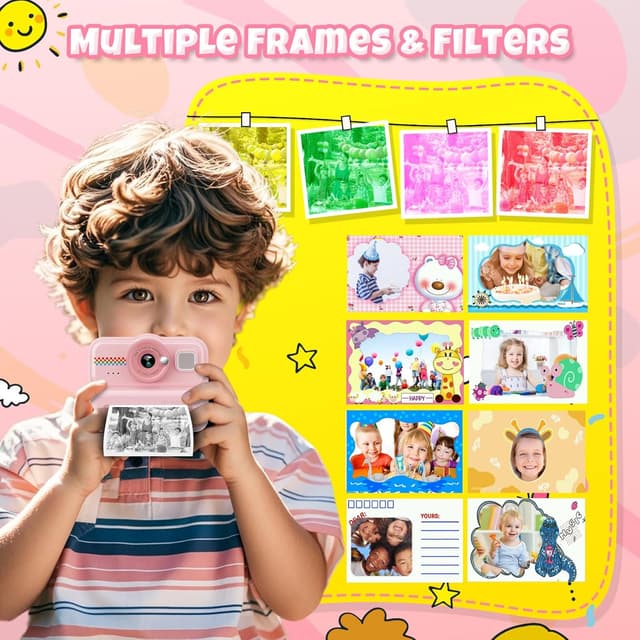 Detalle 1 de HiMont Kinderkamera Sofortbild 1080P mit 32 GB