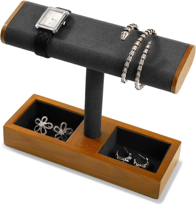 Detalle 2 de Papten Soporte de Madera para Relojes y Joyas