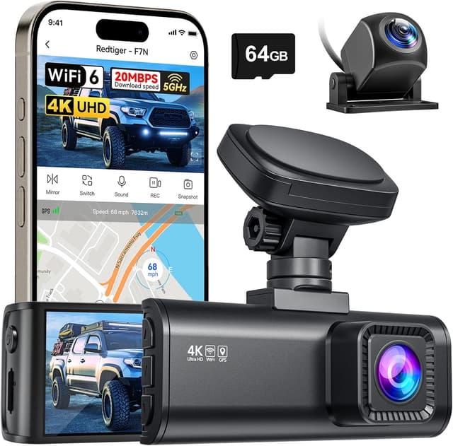 Detalle de REDTIGER F7N Dual Dash Cam 4K