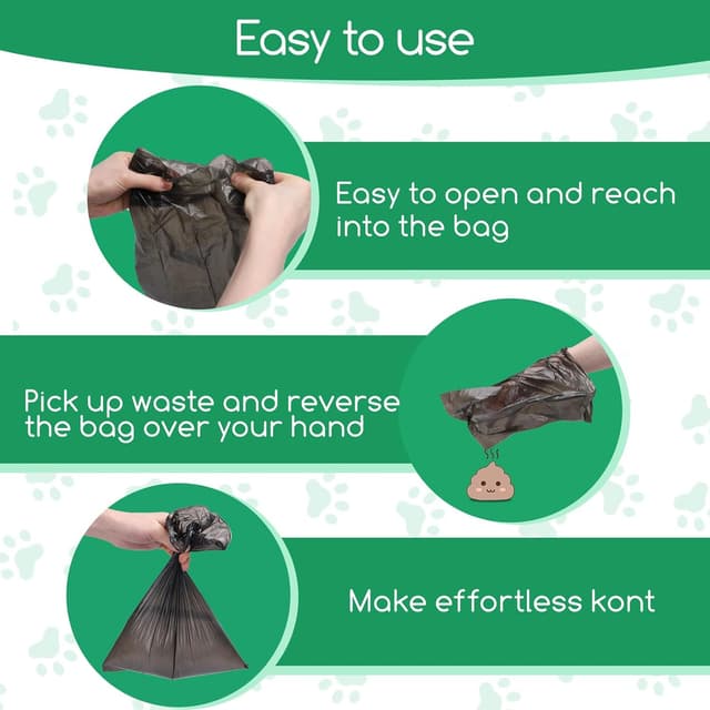 Detalle de Nobleza Sacs à crottes pour chien Nobleza – 300 sachets, 20 rouleaux