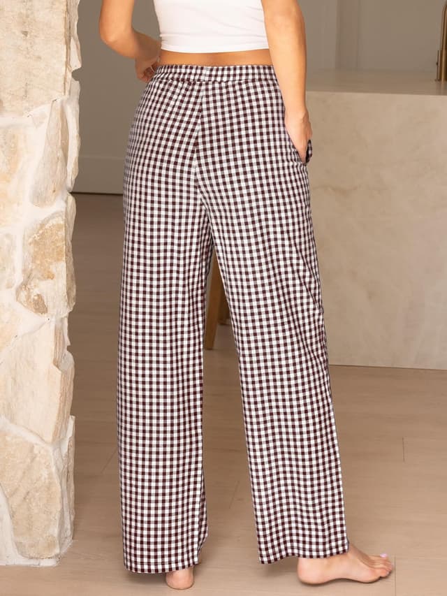 Detalle de ANRABESS Gingham Pants 2026 ⚙