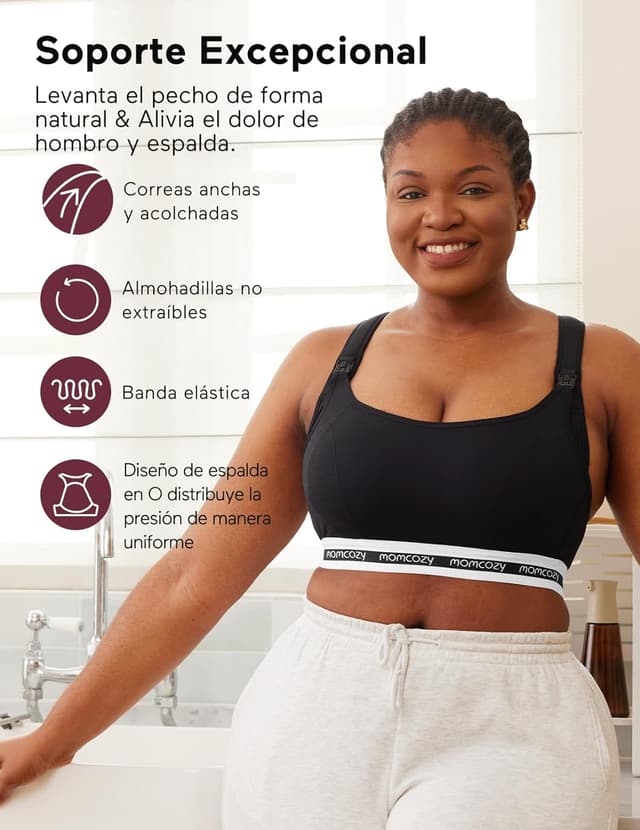 Detalle 2 de momcozy Sujetador Lactancia Deportivo