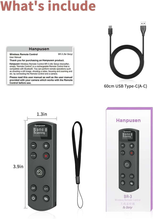 Thumbnail 6 de Hanpusen Sony Kamera Fernbedienung
