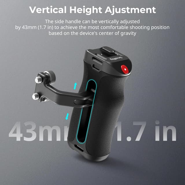 Thumbnail 5 de SmallRIG Poignée latérale avec déclencheur 43 mm 🎥