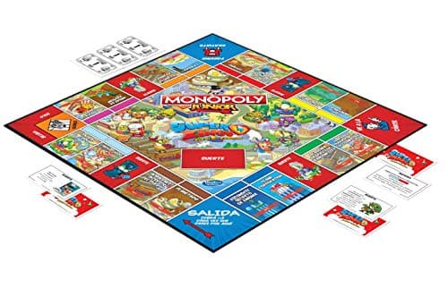 Detalle de Winning Moves Monopoly Junior SuperThings 🎲 - Juego de mesa divertido