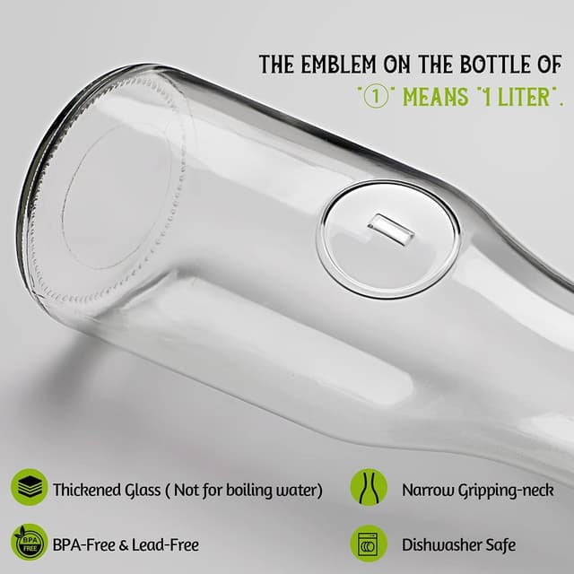 Thumbnail 2 de NETANY Glass Carafe Set 1 L 🥤