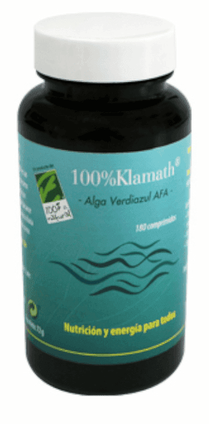 Detalle de 100% natural Klamath Verdiazul AFA 180 comprimidos