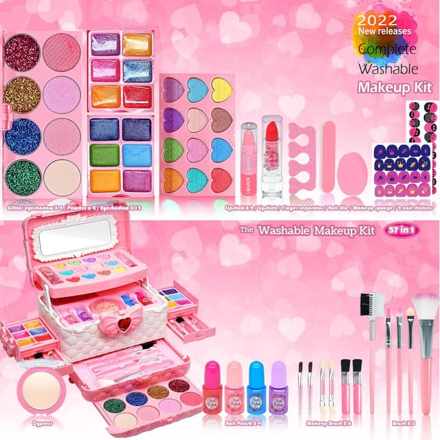 Detalle 2 de Kids Makeup Set for Girls Ages 3-4 — Play Kit