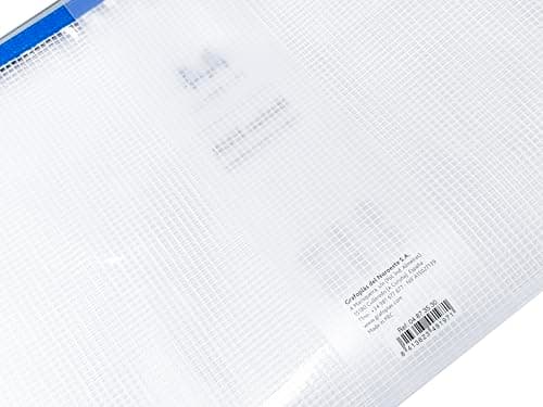 Detalle 2 de Grafoplas Pack 4 bolsas A4 con cremallera azul