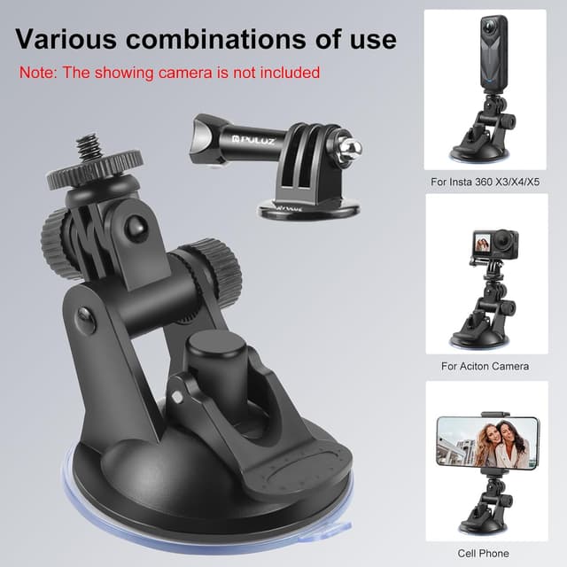 Detalle 1 de PULUZ Action Cam Saugnapfhalterung für Actioncams