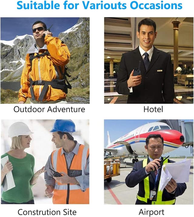 Detalle de Nestling 10pc Two-Way Radio Walkie Talkies (16CH, long-range up to 3 miles, LED light, voice prompt)