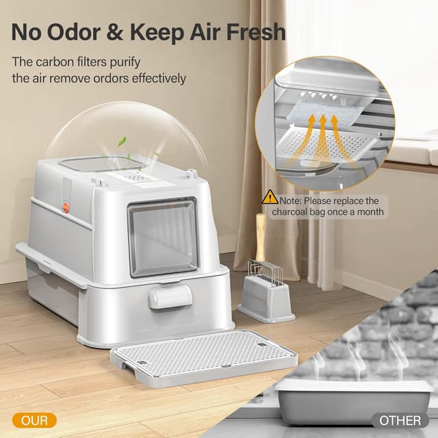 Thumbnail 6 de HEGGCOOE Katzenklo Edelstahl XL 35 l