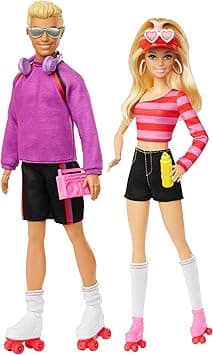 Detalle de Barbie Fashionistas Patinadores: Barbie y Ken con accesorios 🛼