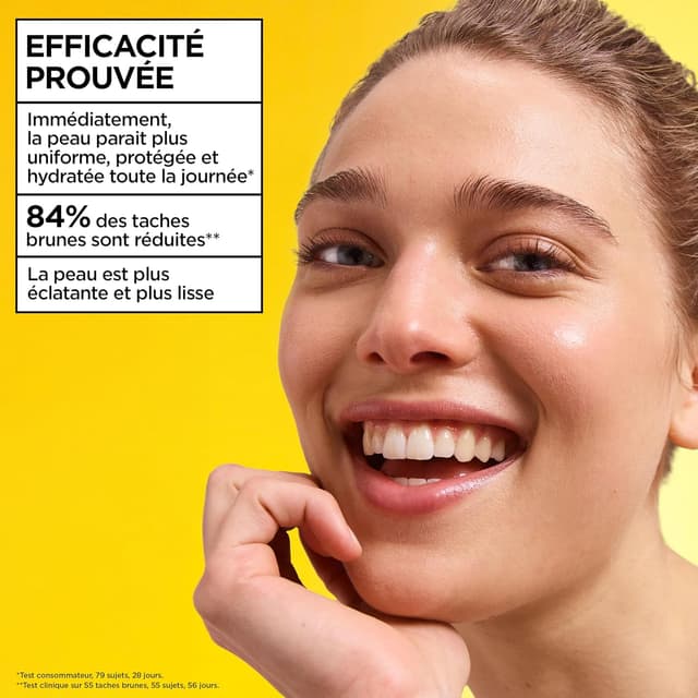 Detalle de GARNIER SkinActive Vitamine C Wonder Tint SPF50+ fluide teinté perfecteur (teinte claire) 40 ml