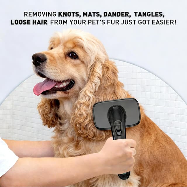 Thumbnail 4 de WOPQAEM Dog Brush Self Cleaning Slicker