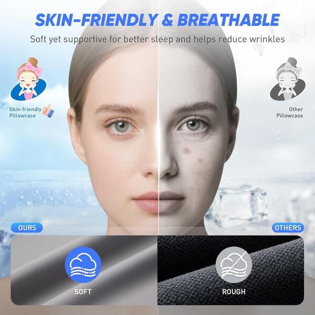 Detalle 1 de Veladia Memory Foam Pillow with 2 Heights