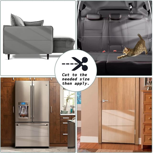 Thumbnail 6 de Cat Anti Scratch Tape 44cm x 3m transparent furniture protector strip