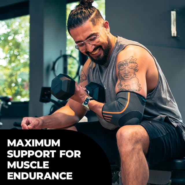 Thumbnail 2 de VITTO Elbow Support Compression Sleeve L Grey