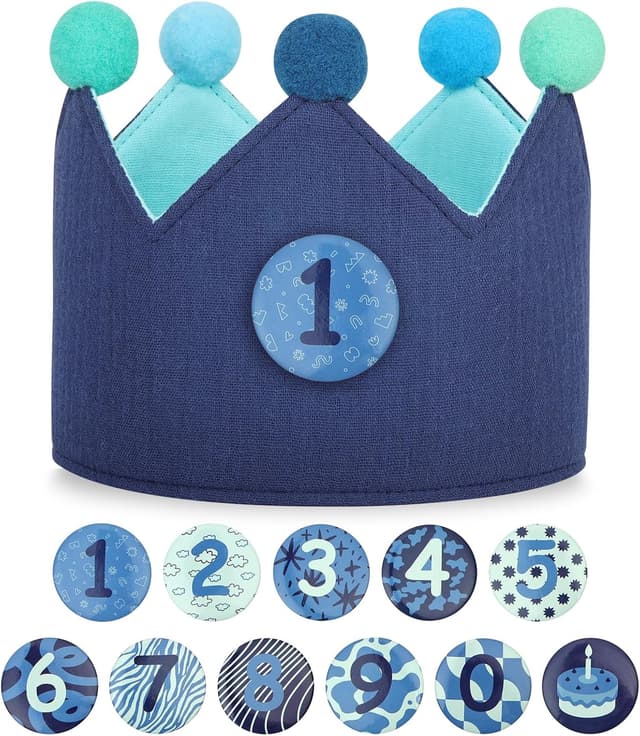 Imagen de URAQT Corona Cumpleaños infantil números 0–9 en OfertitasTOP